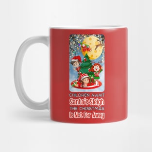 Kids in Christmas Anticipation Mug